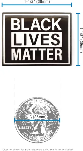 Miniatura 7 de Black Lives Matter - Pin esmaltado, 1-12 pulgadas de ancho x 1 18 pulgadas de alto