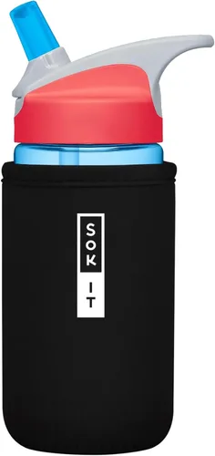 Miniatura 251 de Sok It BotlSok Funda para botella de agua con cubierta de neopreno aislante (Floral abstracto, se ajusta a CamelBak o Nalgene de 12 onzas)