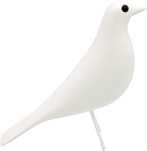 Miniatura 11 de Decoración de habitación de casa de mediados de siglo con forma de pájaro - Adorno de pichón de resina para escritorio de oficina y hogar, Negro