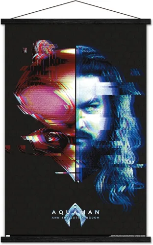 Miniatura 7 de Trends International DC Comics Movie Aquaman y el Reino Perdido - Póster de pared de Faceoff, 22.37 x 34.00 pulgadas, paquete de impresión premium