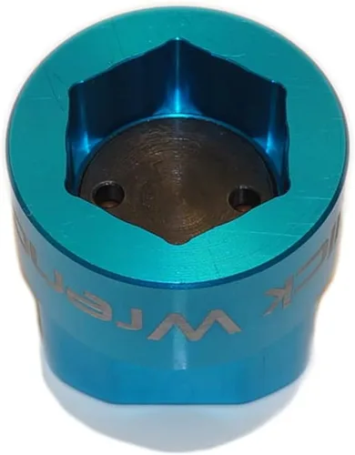 Miniatura 5 de Llave de filtro de aceite con limitación de par de 2 etapas de 0.945 in, azul, aluminio 6061-T6