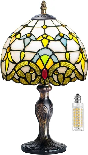 Miniatura 9 de Lámpara de Vidrio Teñido, Lámpara de Mesa de Vidrio Teñido, Lámpara de Noche de Escritorio Hecha a Mano, Lámpara de Noche de Cama, Regalo de Arte