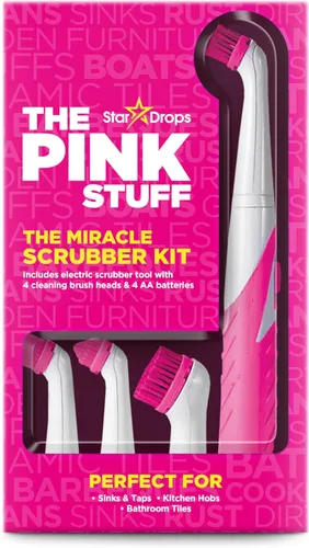 The Pink Stuff - Stardrops - El Kit Limpiador Milagroso - 4 cabezales de cepillo de limpieza