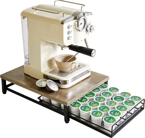 IBUYKE Soporte de Cajón para Cápsulas de Café para K Cup, Organizador de Almacenamiento de Cápsulas con Capacidad para 35, Cajón de Almacenamiento