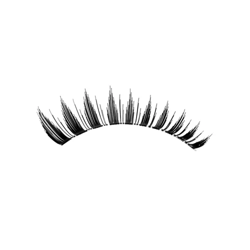 Miniatura 506 de Pooplunch - Pestañas postizas finas de visón sintético, estilo ojo de gato, naturales, cruzadas, tipo racimo, efecto 8D de volumen, tiras
