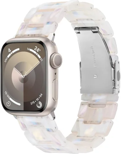 Miniatura 9 de V-MORO - Correas de resina compatibles con Apple Watch Series 11/10/9/8/7 y SE/6/5/4/3/2/1/SE3 de 1.49, 1.57, 1.61, 1.65 pulgadas, correa ligera