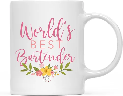 Miniatura 74 de Andaz Press Taza de café de 11 oz, regalo de broma de la mejor abbuela del mundo, diseño floral, paquete de 1