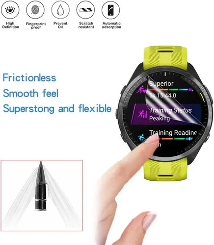 Miniatura 5 de Protector de pantalla compatible con Garmin Forerunner 965, protector de pantalla de TPU invisible de cobertura completa HD, compatible con reloj