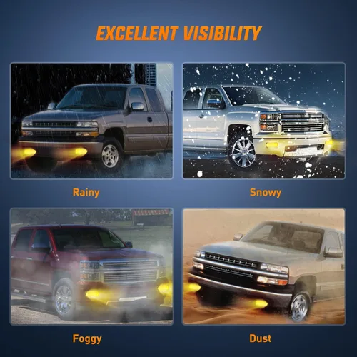 Miniatura 4 de Nilight - Juego de luces antiniebla compatible con Chevy Silverado 1999 2000 2001 2002 1500 2500 2001-2002 3500 Chevy Silverado 2000-2006 Suburban