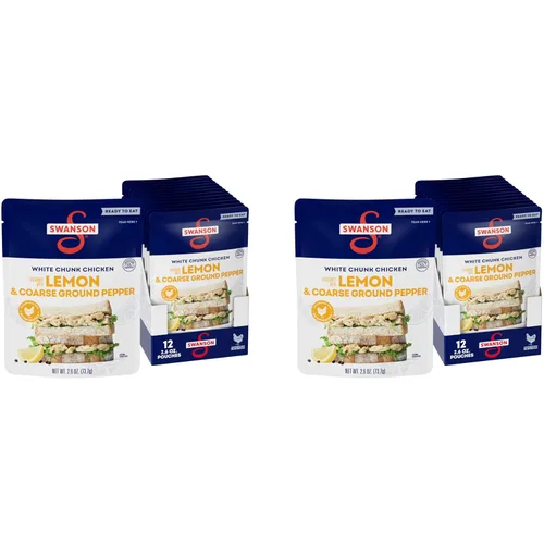 Miniatura 26 de SWANSON S Ajo y Hierbas Pollo Blanco en Trozos Totalmente Cocinado, Listo para Comer, Comidas Simples Para Llevar, Bolsa de 2.6 OZ (Caja de 12)
