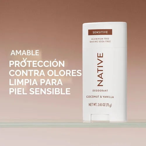 Miniatura 2 de Native El desodorante Sensitive contiene ingredientes derivados de forma natural, control de olores de 72 horas, desodorante para mujeres y hombres