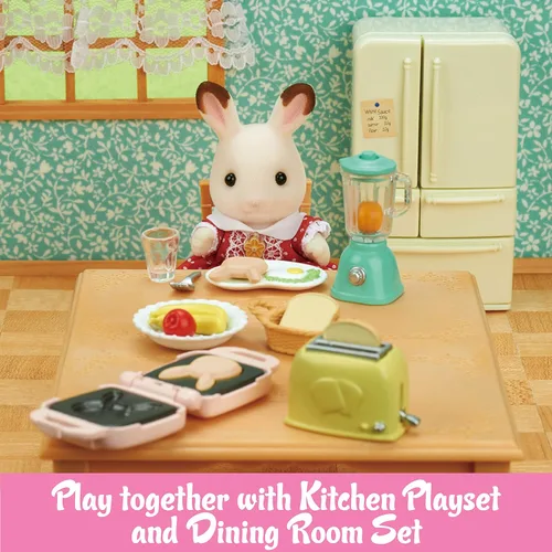 Miniatura 5 de Calico Critters, muebles y decoración para casa de muñecas, juego de desayuno