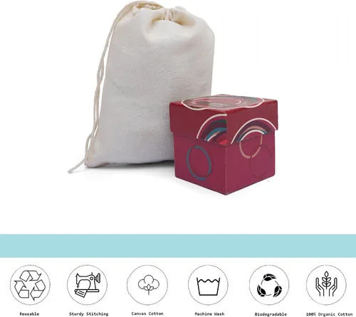 Miniatura 7 de BigLotBags Bolsas de muselina de algodón 100% algodón orgánico con cordón único, de calidad premium, ecológicas, reutilizables, paquete de 25