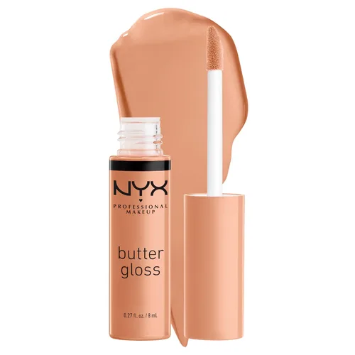 Miniatura 39 de NYX MAQUILLAJE PROFESIONAL Brillo de mantequilla, brillo de labios no pegajoso - crema brulée (natural)