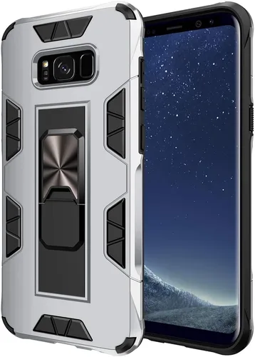 Miniatura 12 de Funda para Samsung Galaxy S8 Plus, funda Samsung Galaxy S8+ de grado militar, funda con función atril incorporada, armadura, resistente, a prueba