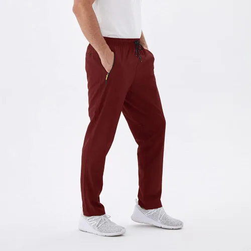 Miniatura 5 de Rapoo Pantalones ligeros para hombre con bolsillos con cremallera, secado rápido, pantalones deportivos de viaje para entrenamiento