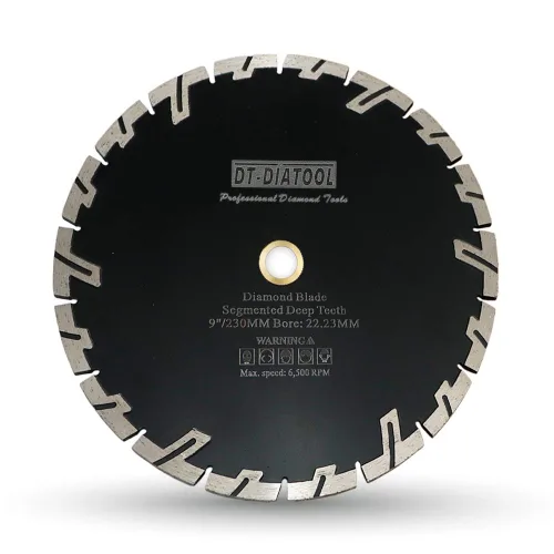 Miniatura 15 de DT-DIATOOL Hoja de diamante de 4-1/2 pulgadas para piedra de granito, hormigón, mármol, disco de corte prensado en caliente con segmento protector