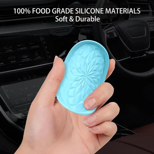 Miniatura 6 de ME.FAN Posavasos de automóvil para portavasos [4 unidades] – Alfombrillas de silicona para tazas de 2.75 pulgadas – Accesorios universales