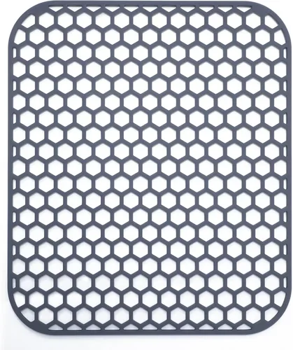 Miniatura 24 de Bestjing Tapete de silicona para fregadero - Protectores para fregadero de cocina con drenaje central, accesorio de rejilla de cocina de 26" x 14