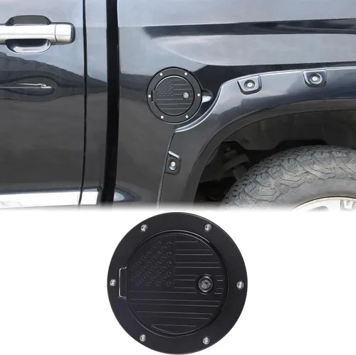 Miniatura 9 de Aunginsy Tapa de Repuesto para Tanque de Combustible de Automóvil con Cerradura Antirrobo Compatible con Toyota Tundra 2007-2021 Cubierta de Puerta