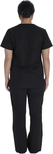 Miniatura 3 de Vital Threads Conjunto de exfoliantes para hombres y mujeres con cuello en V y pantalón con cordón VT526C