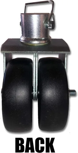 Miniatura 2 de Rueda dual resistente de 6" para remolque Jack 2000LB capacidad