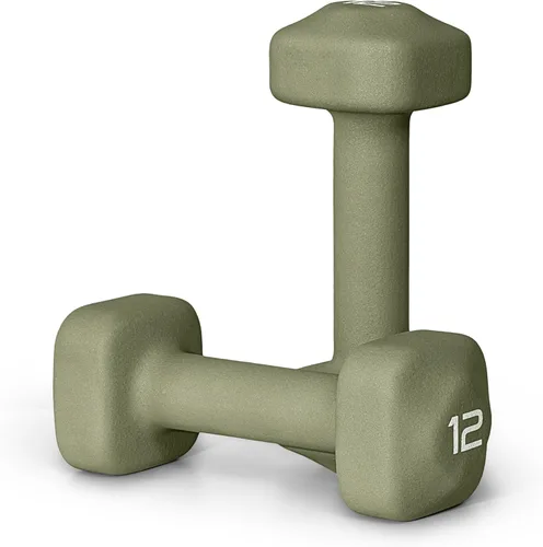 Miniatura 58 de Tone Fitness Pares de Mancuernas de Pesas de Neopreno con Cabeza Cuadrada Antirrodamiento Múltiples Opciones Azul