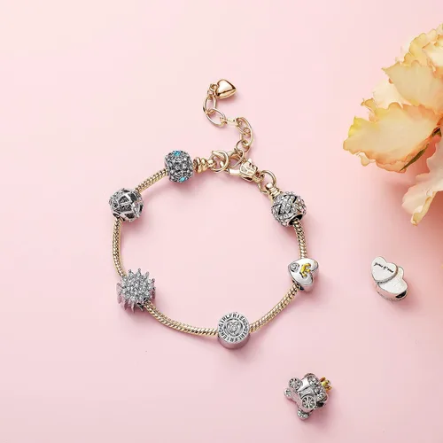 Miniatura 5 de Hicarer - 20 pulseras de serpiente ajustables para hacer joyas, cadenas de acero inoxidable doradas y plateadas con extensor de corazón