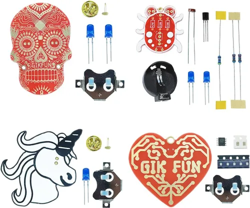 Miniatura 3 de Gikfun Broche de tablero de PCB práctica de decoración de soldadura entrenamiento de habilidades kit de bricolaje para el proyecto de aprendizaje