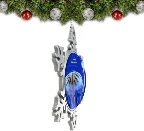 Miniatura 2 de Alemania Medusa Berlín Zoo Adorno de Navidad Decoración Árbol Decoración Cristal Metal Recuerdo Regalo
