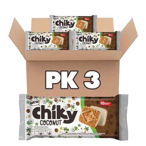 Miniatura 10 de Chiky Galletas de Chocolate Fudge, crujientes y dulces, centro de crema suave, textura crujiente que se derrite en cada bocado, 16.9 onzas, 1 caja