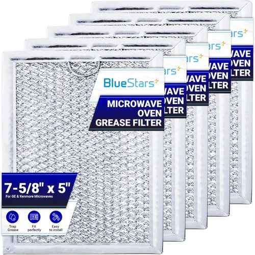 Miniatura 8 de BlueStars WB06X10309 WB06X10359 - Filtro de grasa para microondas de repuesto de 7.64 x 5.12 pulgadas, compatible con microondas G.E LG Kenmore