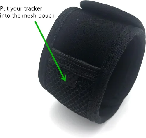 Miniatura 3 de Wanty Pulsera de brazo con hebilla ancha ajustable con bolsa de malla para Fitbit Inspire 3/Versa 4/Charge 3/Charge 6/Galaxy Fit3/FITVII/WHOOP 4.0