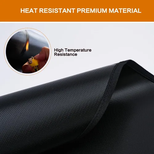 Miniatura 3 de SUITMAT Tapete resistente al calor para encimera, tapete ignífugo e impermeable para parrilla de mesa al aire libre, protector de cubierta al aire