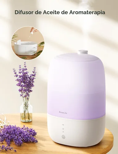 Miniatura 7 de GoveeLife Humidificadores inteligentes para dormitorio, humidificador de niebla fría de llenado superior de 3 L, tiempo de funcionamiento silencioso