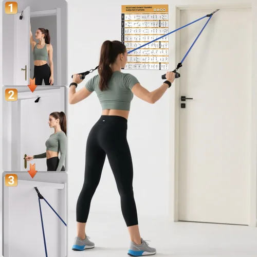 Miniatura 4 de Readaeer Resistance Bands, Exercise Bands for Working Out, Work Out Bands with Handles for Men and Women for Indoor and Outdoor Sports