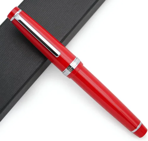 Miniatura 16 de JINHAO 82 - Pluma estilográfica con clip plateado (punta F 0.020 in, verde aguacate)