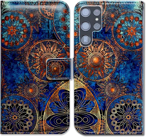 Miniatura 17 de Bcov Funda para Galaxy S22 Ultra, linda libélula de cuero con tapa para teléfono con ranura para tarjetas, soporte para Samsung Galaxy S22 Ultra 5G