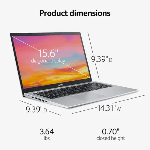 Miniatura 8 de Acer Aspire 5 A515-56-32DK - Laptop delgada con procesador Intel Core i3-1115G4 de 11.ª generación, pantalla IPS Full HD de 15,6 pulgadas, memoria