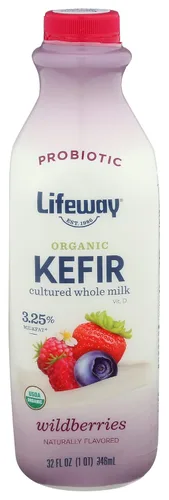 Miniatura 9 de Lifeway Kéfer de leche entera orgánica, miel de coco, 32 onzas, 0.39 oz de proteína, 12 cultivos activos vivos
