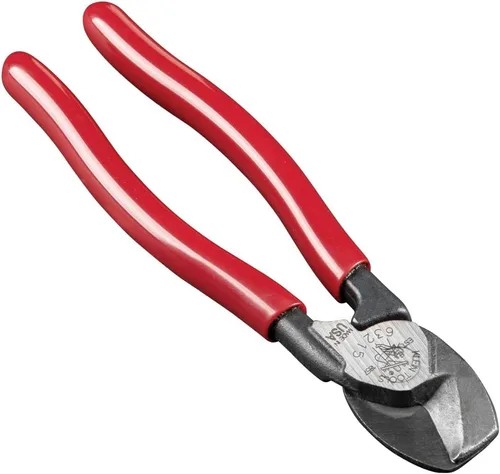 Klein Tools Cortador de cables 63215, fabricado en Estados Unidos, compacto de alto apalancamiento de 6.5 pulgadas, forjado de acero fabricado en