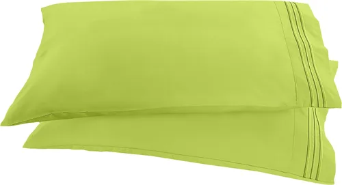 Miniatura 23 de Elegant Comfort ® Diseño de Cadena de 1500 Hilos, Calidad Egipcia de Lujo, Sedoso, Suave, Resistente a Arrugas y Decoloración, 2 Fundas de Almohada