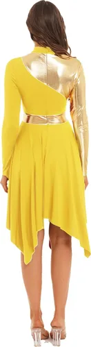 Miniatura 2 de Aislor Vestido de baile litúrgico de alabanza litúrgica para mujer, disfraz de adoración de iglesia