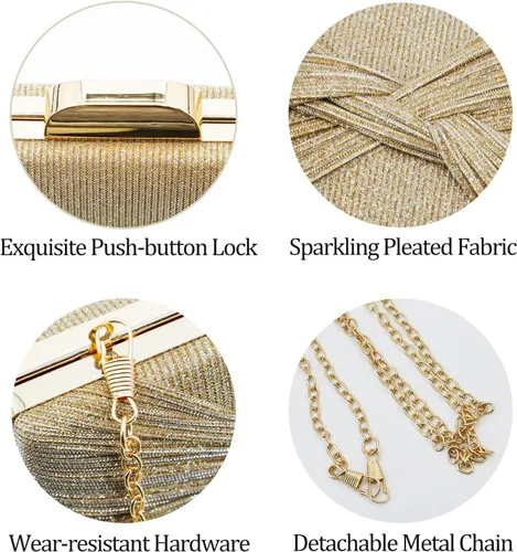 Miniatura 2 de Bolsos de Mano para Noche - Bolso de Noche para Mujer, Bolso de Fiesta para Cóctel/Baile/Fiesta/Boda/Formal