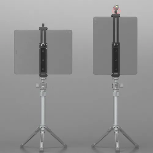 Miniatura 6 de Adaptador de trípode de aluminio para iPad Pro 12.9/11 (6.5"-17.3") - Soporte universal para tableta con tornillo de 1/4