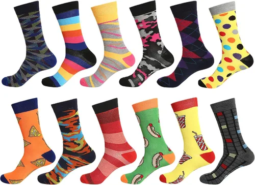 Miniatura 18 de 12 pares de calcetines de vestir para hombre