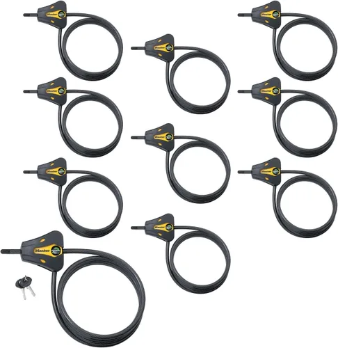Miniatura 8 de Master Lock - Cerraduras de cable ajustables Python con 4 llaves, modelo # 8419KA-2
