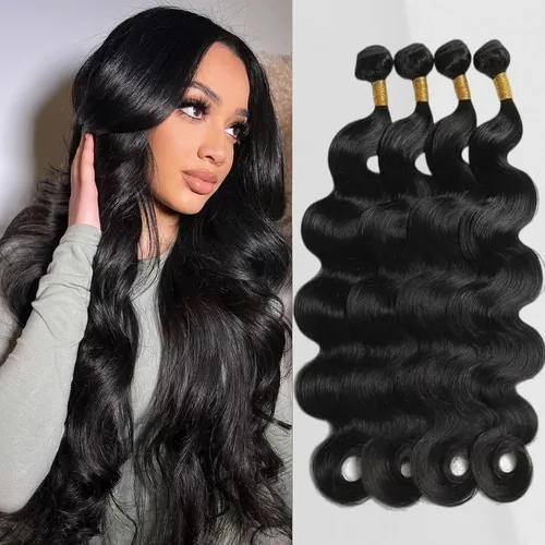 Miniatura 7 de Manojos de cabello humano ondulado de 20 pulgadas, 12A, 100% sin procesar, cabello virgen brasileño, ondulado, extensiones de cabello humano