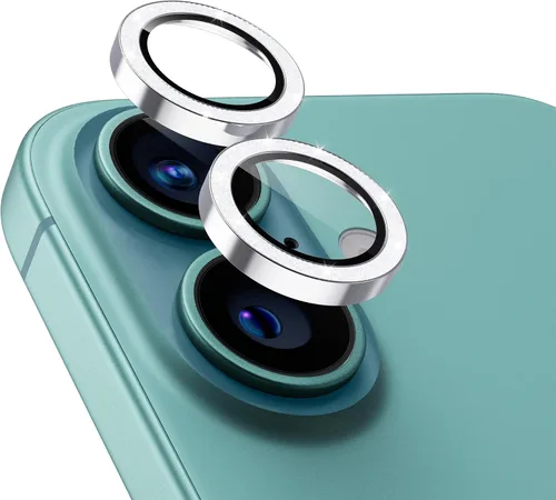 Miniatura 18 de UARMOR - Protector de lente de cámara compatible con iPhone 17, 16 y 16 Plus: vidrio templado 9H y cubierta de aluminio, transparente HD, kit