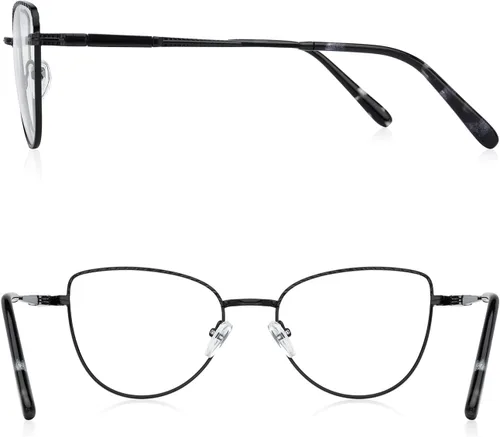 Miniatura 3 de RB. Pilot - Lentes de lectura retro de ojo de gato para mujer, con bloqueo de luz azul, lentes de computadora con bisagra de resorte
